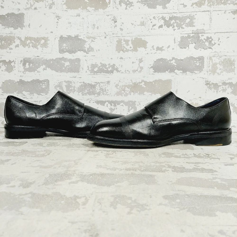 NEW Kenneth Cole Reaction Men's Black Monk-Strap Loafer Dress Shoes i253 - Picture 6 of 12